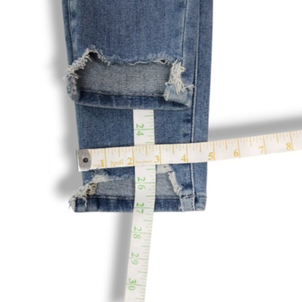 Frame Le High Skinny Jeans Paltrow Mid Rise Crop Raw Hem Light Wash 26x27 - Picture 9 of 9